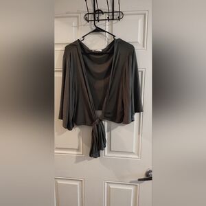 🎉Olive Green Wrap Top